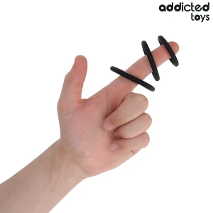 ADDICTED TOYS - CONJUNTO DE ANÃIS DE SILICONE MODELO 2